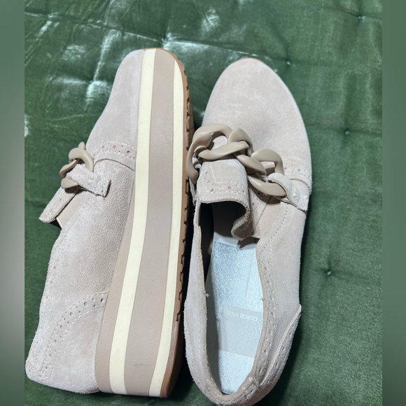 Dolce Vita Beige Suede Sneaker Loafers - Picture 4 of 6